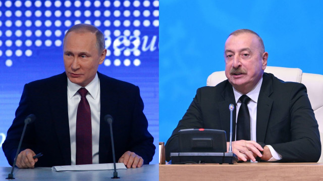 אילהם אלייב, ולדימיר פוטין (צילום: רויטרס)