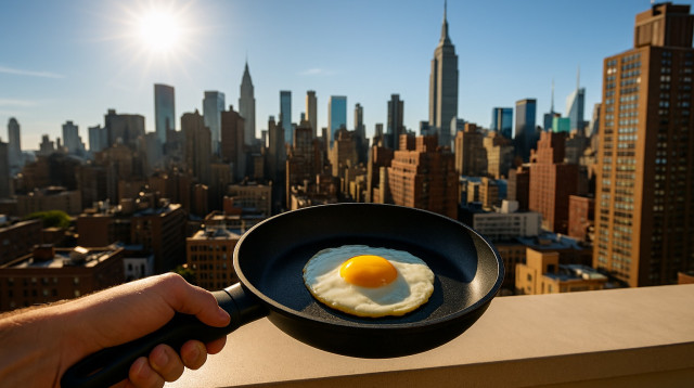 ביצת עין בחסות השמש. שיאי חום (צילום: מעריב אונליין)