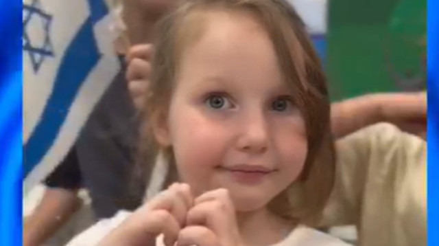 מתוך הסרטון שנשלח מתלמידות בקייב לתלמידות בישראל (צילום: יח"צ)