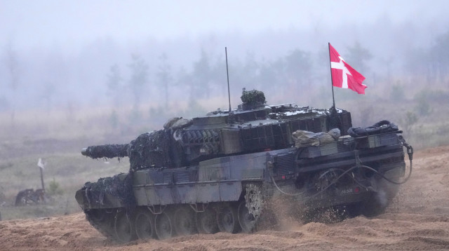 טנק של צבא דנמרק (צילום: רויטרס)