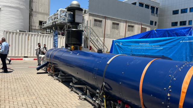 צוללת בלתי מאוישת שפיתחו בתעשייה האווירית (צילום: אבי אשכנזי)