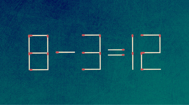 האם תצליחו לפתור את המשוואה באמצעות הזזת גפרור אחד בלבד? (צילום: מערכת מעריב)