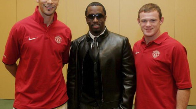 וויין רוני וריו פרדיננד עם פי דידי (צילום: John Peters)