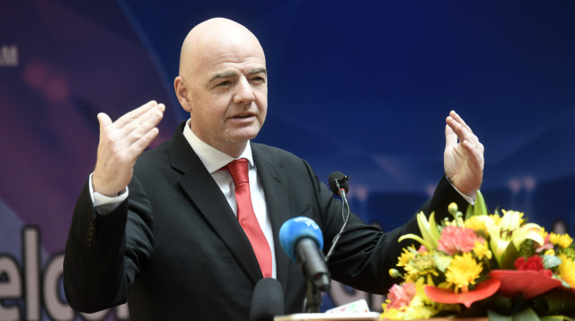 ג'אני אינפנטינו נשיא פיפ"א (צילום: AFP)