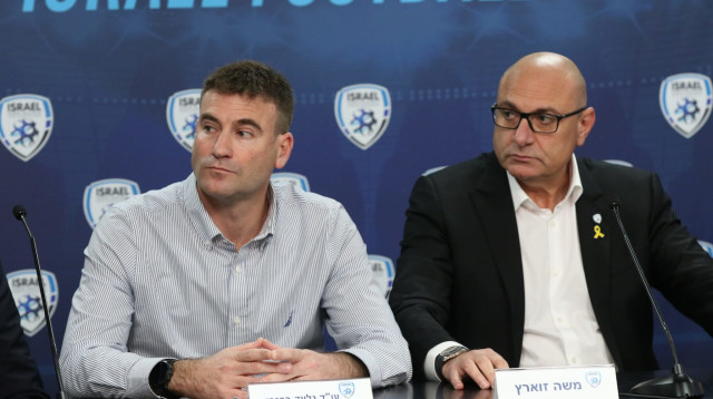 יו"ר ההתאחדות שינו זוארץ ותובע ההתאחדות גלעד ברגמן (צילום: שלומי גבאי)