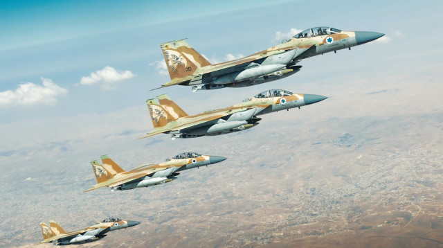 מטוסי חיל האוויר בשמיים (צילום: דובר צהל)