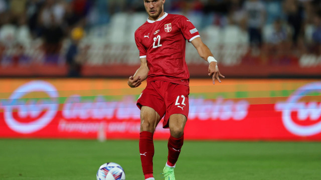 ג'ורג'ה יובאנוביץ', חלוץ נבחרת סרביה (צילום: GettyImages, Srdjan Stevanovic)