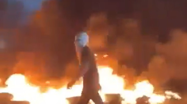 הפגנות בלוב (צילום: צילום מסך רשתות ערביות)