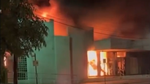 שריפה בבית כנסת באוסטרליה (צילום: צילום מסך רשתות חברתיות לפי חוק 27א לזכויות יוצרים)