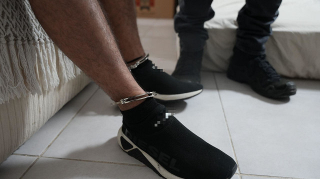 מעצר חשודים (צילום: דוברות המשטרה)