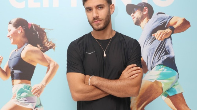 בר ברימר בהשקת נעלי המותג HOKA (צילום: אור גפן)