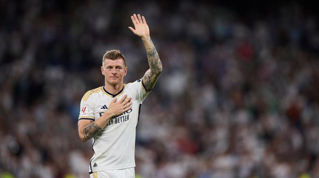 טוני קרוס במשחקו האחרון בברנבאו (צילום: GSI)