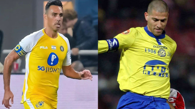 אבי נמני, ערן זהבי (צילום: אריאל שלום, אתר רשמי, מכבי תל אביב)