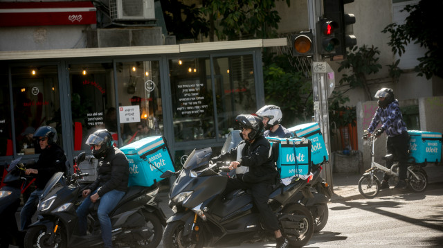 שליחי וולט (צילום: מרים אלסטר, פלאש 90)