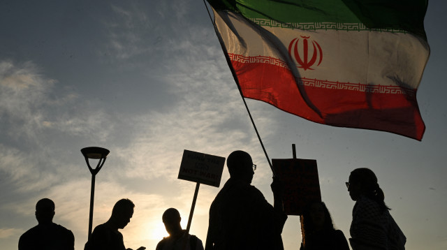 הפגנה איראנית בבריטניה (צילום: REUTERS/Jaimi Joy)