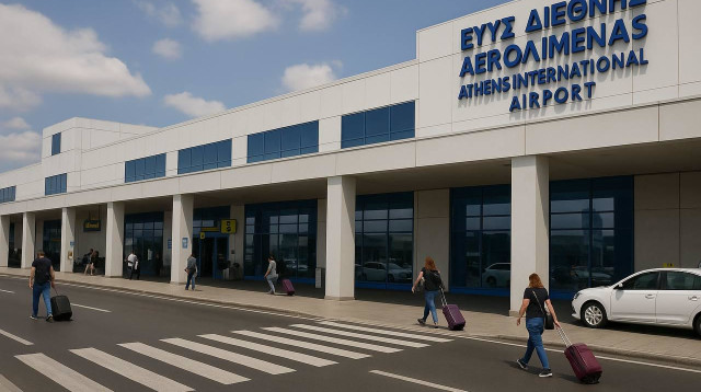 שדה תעופה באתונה (צילום: מעריב אונליין)