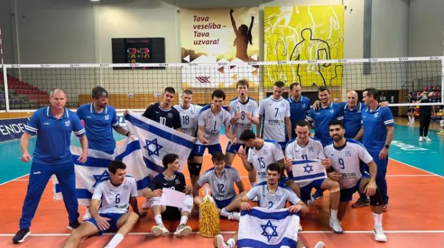 עוד הישג מתוק לספורט הישראלי (צילום: אתר רשמי, באדיבות ה-CEV)