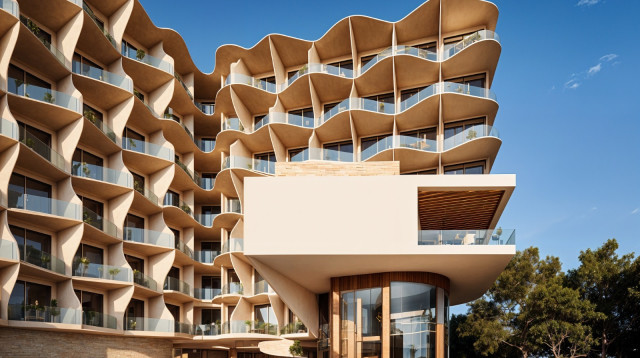 מלון חדש באכזיב (צילום: הדמיה טבעוני אדריכלים)