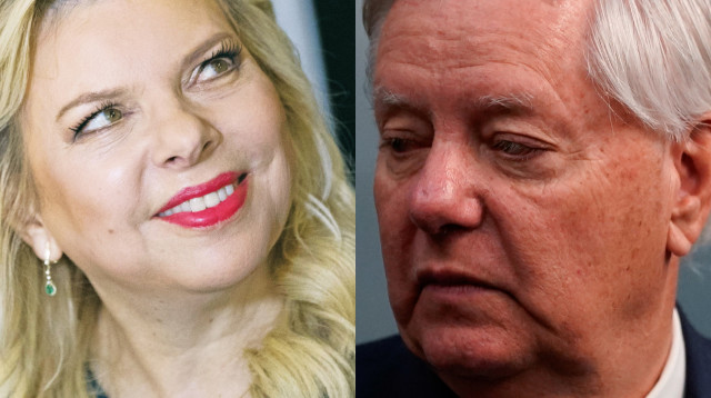 לינדזי גרהאם, שרה נתניהו (צילום: יונתן זינדל,REUTERS/Nathan Howard)