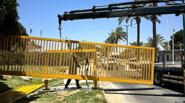 העבודות ביישוב מיתר (צילום:  מועצת מיתר)