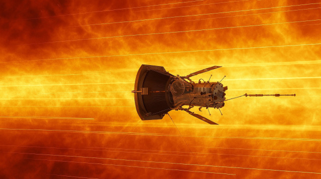 גשושית פרקר. תמונות הכי קרובות לשמש (צילום: NASA)