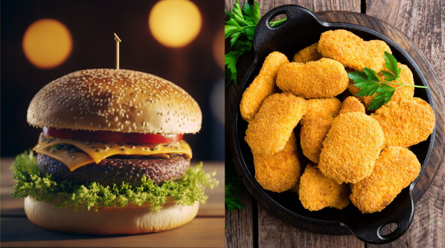 המבורגר, נאגטס (צילום: אינגאימג')