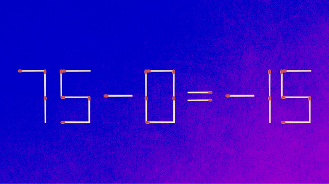 האם תצליחו לפתור את המשוואה באמצעות הזזת גפרור אחד בלבד? (צילום: מערכת מעריב)