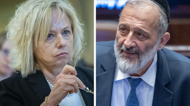 אריה דרעי, גלי בהרב מיארה (צילום: יונתן זינדל, פלאש 90,חיים גולדברג פלאש 90)