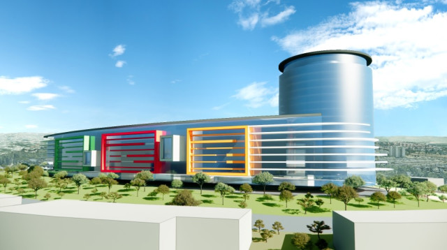 הדמיה של בית החולים החדש שיקום בקרית אתא (צילום: לויטון שומני אדריכלים)