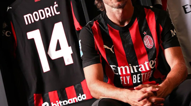 שחקן מילאן לוקה מודריץ' (צילום: אתר רשמי, האתר הרשמי של מילאן)