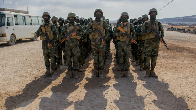 הצבא הסורי (צילום: MOUNEB TAIM/Middle East Images/AFP via Getty Images)