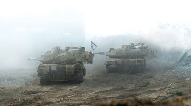 טנקים ברצועת עזה (צילום: דובר צהל)