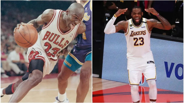 לברון ג'יימס, מייקל ג'ורדן (צילום: GettyImages)