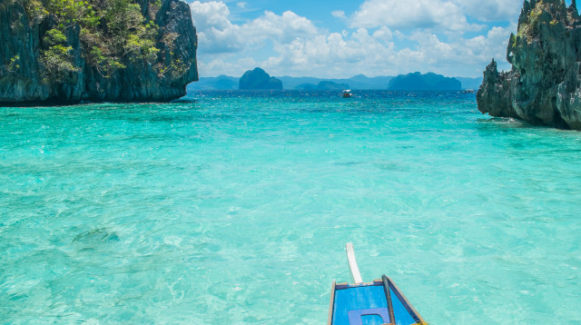 שייט בלגונה הכחולה, אל נידו, פאלאוואן, הפיליפינים (צילום: אינגאימג')