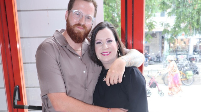 טלי גוטליב ובנה מתנאל גוטליב (צילום: ניר פקין)