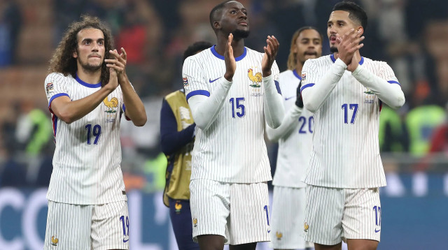 מתאו גונדזי, איברהימה קונאטה, וויליאם סאליבה, שחקני נבחרת צרפת (צילום: GettyImages)