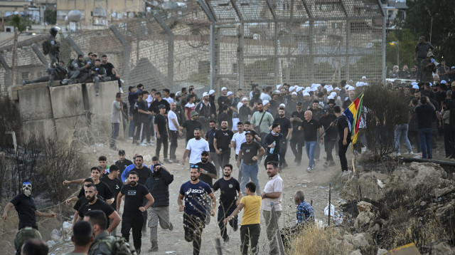 רמת הגולן. הדרוזים פורצים את הגבול לעבר סוריה (צילום: מיכאל גלעדי, פלאש 90)