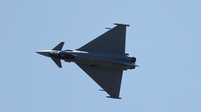 מטוס קרב יורופייטר טייפון של חיל האוויר הגרמני (צילום: רויטרס)