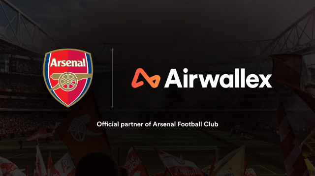 שיתוף פעולה בין איירוולקס לבין ארסנל (צילום: ארסנל, העמוד הרשמי,Airwallex)