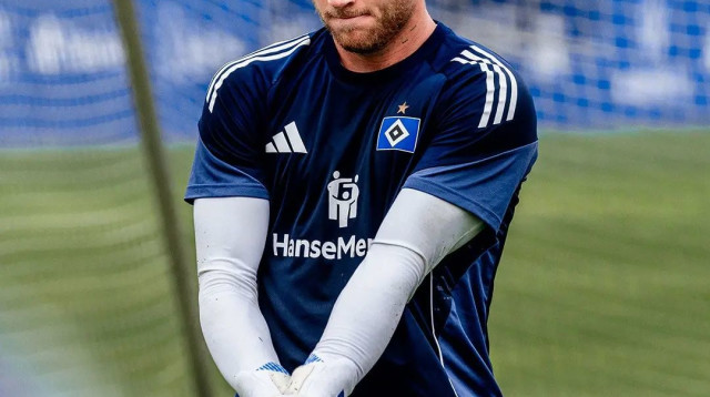 דניאל פרץ, שוער המבורג (צילום: אתר רשמי, מתוך הטוויטר של המבורג)