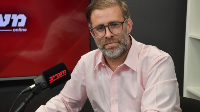 אורן חזן בפודקאסט "מעריב" (צילום: אבשלום ששוני)