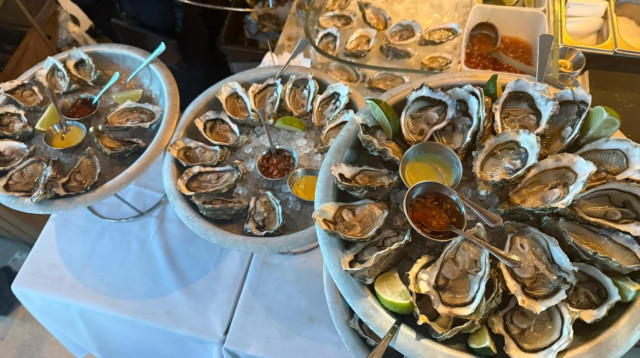 אויסטרים ב"הלנה" (צילום: מאיה כהן)