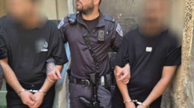 השב"חים שנתפסו בתל אביב (צילום: דוברות המשטרה)