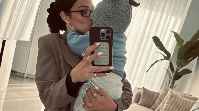 שי לי עופרי ובנה אלארי (צילום: מתוך אינסטגרם)