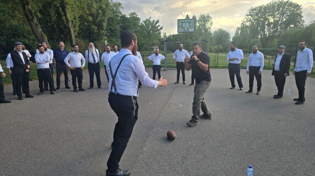אימון קרב מגע (צילום: מרכז רבני אירופה RCE)