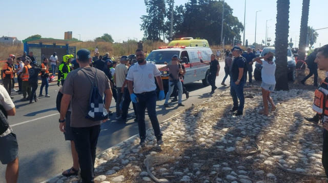 חשד לפיגוע סמוך לכפר יונה (צילום: דוברות זק"א)