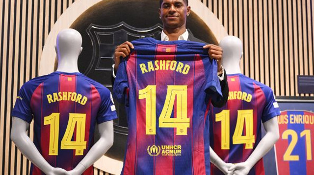 שחקן ברצלונה, מרכוס רשפורד (צילום: David Ramos/Getty Images)