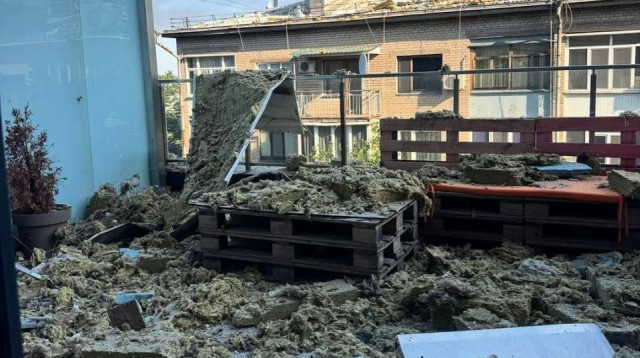 תיעוד ההריסות (צילום: באדיבות הקהילה היהודית בדניפרו)