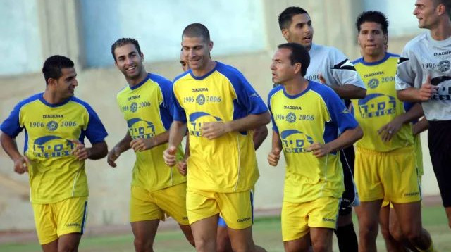 שטראובר עם חיימוב, ברקוביץ', נמני ומישאלוב (צילום: עדי אבישי)