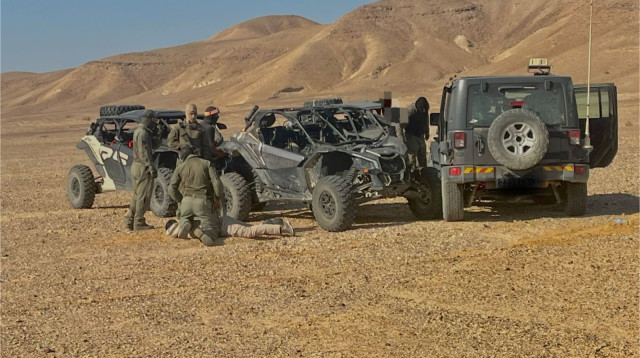 סיכול הברחה בגבול ירדן-ישראל (צילום: דוברות המשטרה)